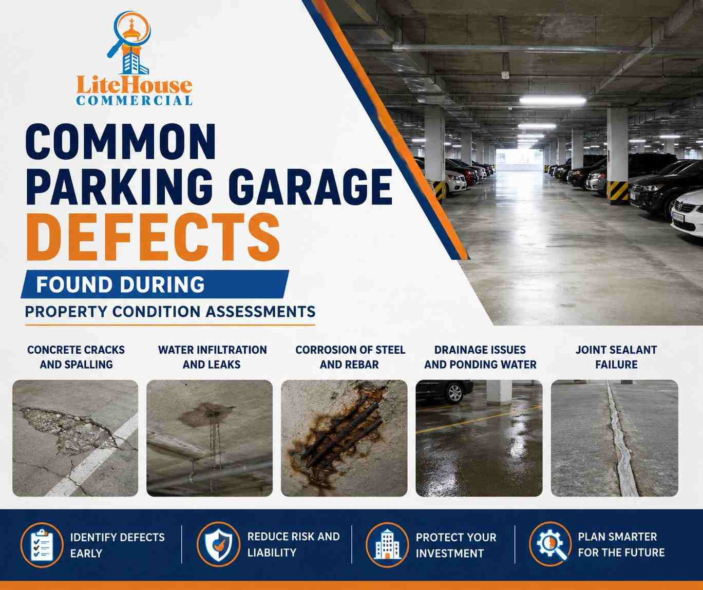 Common Parking Garage Defects Found During Property Condition Assessments